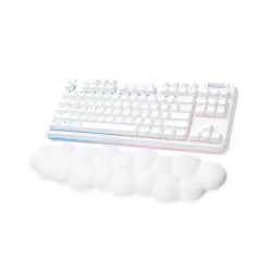 Teclado inalámbrico gaming RGB Logitech  Aurora G715 Tactile Blanco