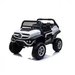 Runruntoys Coche Mercedes Unimog White Bateria 12v 128 X 86 X 84cm (injusa - Run Run Toys - 4066)