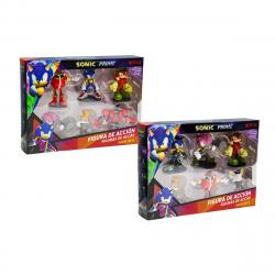 Sonic - Pack 6 Figuras articuladas en caja deluxe modelos surtidos Sonic.