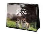 Calendario de mesa 2024 Finocam S-21x15 Perros y Gatos con espacio para anotaciones catalán