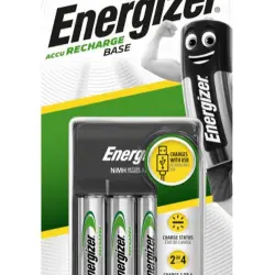 Kit Energizer Cargador USB + 4 Pilas AA LR06