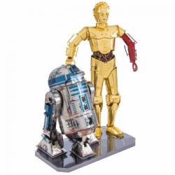 Metal Earth Kit De Modelo A Escala 3d De Star Wars R2d2 & C-3po 570276 Metal Earth