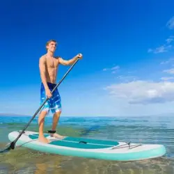 Tabla de paddle surf hinchable Outsunny blanca