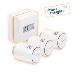 Termostato inteligente Netatmo + 3 válvulas Kit