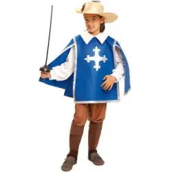 Disfraz De Mosquetero Azul Infantil
