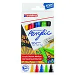 Pack 5 marcadores Acrylics Edding 5100 colores básicos