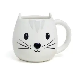 Taza mug Balvi Kitty 400 ml blanco