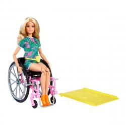 Barbie - Fashionista Muñeca Con Silla De Ruedas, Rampa Y Accesorios