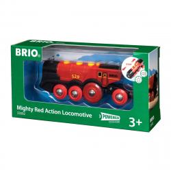 BRIO - Gran Locomotora Roja A Pilas Con Luz Y Sonido