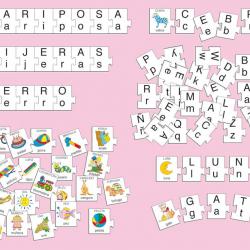 Juego de asociación Akros Busca las letras
