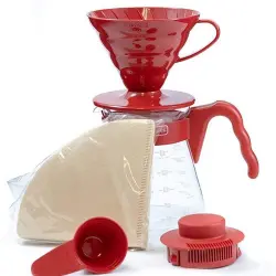 Kit de elaboración de café Hario V60 02 Rojo