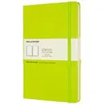 Cuaderno Moleskine Classic large lisa tapa dura verde limón