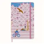 Cuaderno Moleskine Sakura Bicicleta Large rayas rosa - Ed limitada