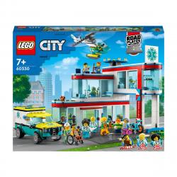LEGO - Hospital, Juego De Construcción Con Ambulancia Y Helicóptero De , Set Modulable Con 12 Mini Figuras, City My City