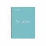 Cuaderno A5 Miquelrius Emotions cuadrícula 5mm azul cielo