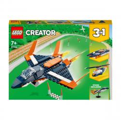 LEGO - Set De s Para Construir Reactor Supersónico Lancha, Avión Y Helicóptero Creator 3 En 1