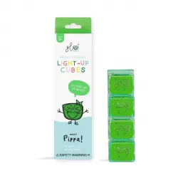 Glo Pals -  Sensorial 4 Cubos De Luz Verdes Joykids