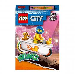 LEGO -  De Construcción Moto Acrobática: Bañera Con Mini Figura De Piloto City Stuntz