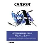 Bloc A3 Canson Graduate Lettering Multitécnica Satin 200g