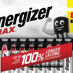 Pilas Energizer Max Alcalinas AA 8 + 4