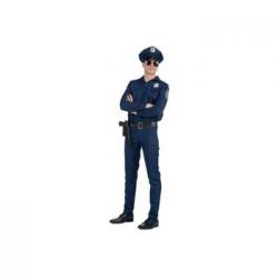 Disfraz Policía Xl (gorra, Camisa, Pantalón Y Cinturón Con Pistolera) (viving Costumes)