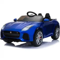 Jaguar 12v Azul - Coche Eléctrico Infantil Para Niños Batería 12v Con Mando Control Remoto