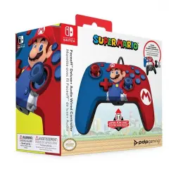 Mando PDP Faceoff Deluxe Súper Mario Nintendo Switch