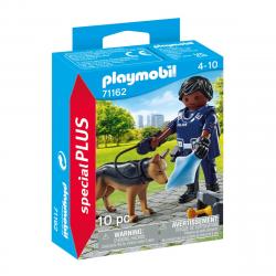 Playmobil - Figura Policía Con Perro Y Accesorios Special Plus