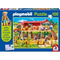 Playmobil - Playmobil Ps56163 Puzzle Infantil Granja 100 Piezas