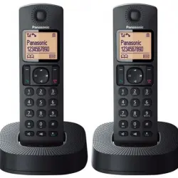 Teléfono inalámbrico Panasonic Dect Duo KX-TGC312SP Negro