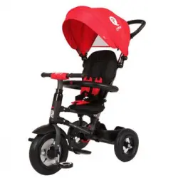 Triciclo Evolutivo Para Bebés Qplay Rito Con Ruedas De Aire - Plegable - Rojo- De 10 A 36 Meses - Peso Máximo Soportable 25kg