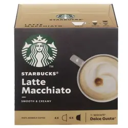 12 cápsulas Dolce gusto Starbucks Latte Macchiato