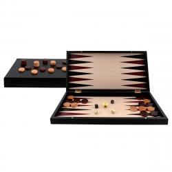 Aquamarine Games - Juego De Mesa Backgammon Black