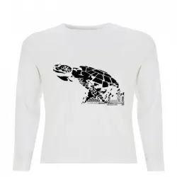 Camiseta unisex tortuga color Blanco