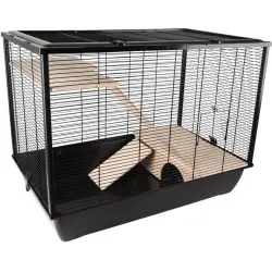 Jaula para hamster color Negro