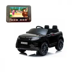 Land Rover Range Rover Evoque Mp4 Negro - Coche Eléctrico Infantil Para Niños Batería 12v Con Mando Control Remoto