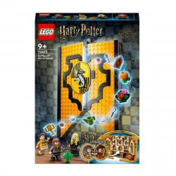LEGO -  Portátil De Construcción Estandarte De La Casa Hufflepuff Con Mini Figuras Harry Potter