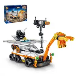 Mars Rover 12 En 1 Dam, Con 556 Piezas. Construye 12 Modelos Individuales Con 2 Formas Cada Uno. 22x10x13 Cm. Color: Multicolor