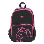 Mr Wonderful Mochila 2 cremalleras Unicornio Time to believe in you negra