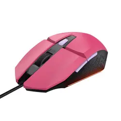 Ratón gaming ergonómico Trust GXT 109W Felox Rosa