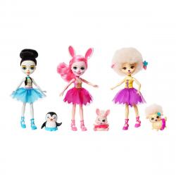 Enchantimals - Tripack Muñecas Con Mascotas Y Accesorios De Ballet