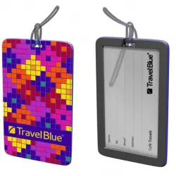 Etiqueta de identificación Travel Blue Puzzle