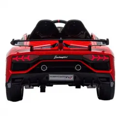 Lt904 Lamborghini Aventador Svj Para Niños 12v Control Remoto Mp3 Luces Led | Rojo