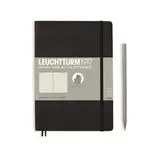 Libreta Leuchtturm Medium A5 Líneas Tapa blanda  Negro