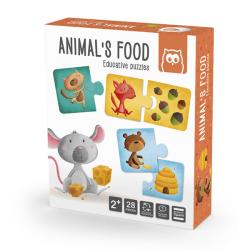 Animals Food puzzle educativo
