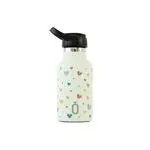 Botella termo Runbott 350ml Confeti Corazones melón tapón sport