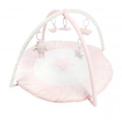Cotton Juice Baby Home - Gimnasio Para Bebés Playmat Unicornio Con Arco De Juegos Rosa