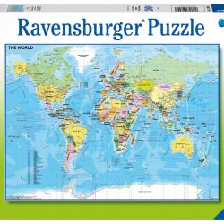 Puzzle Ravensburger Mapa del Mundo 200 piezas