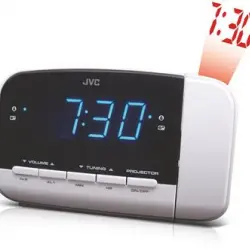 Radio despertador JVC RA-F23W Blanco