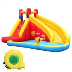 Castillo Inflable Acuático Water Puller - Castillo Hinchable Para Niños Con Juegos Ideal Para Jardín O Espacio Grande